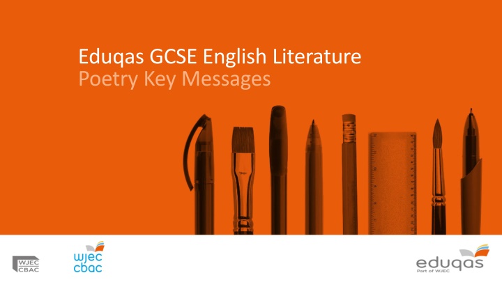 eduqas gcse english literature poetry key messages n.w