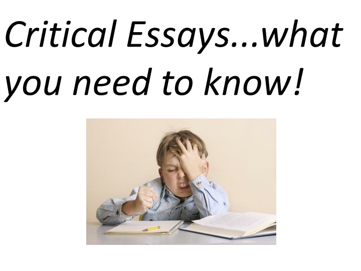 critical essays what you need to know n.w