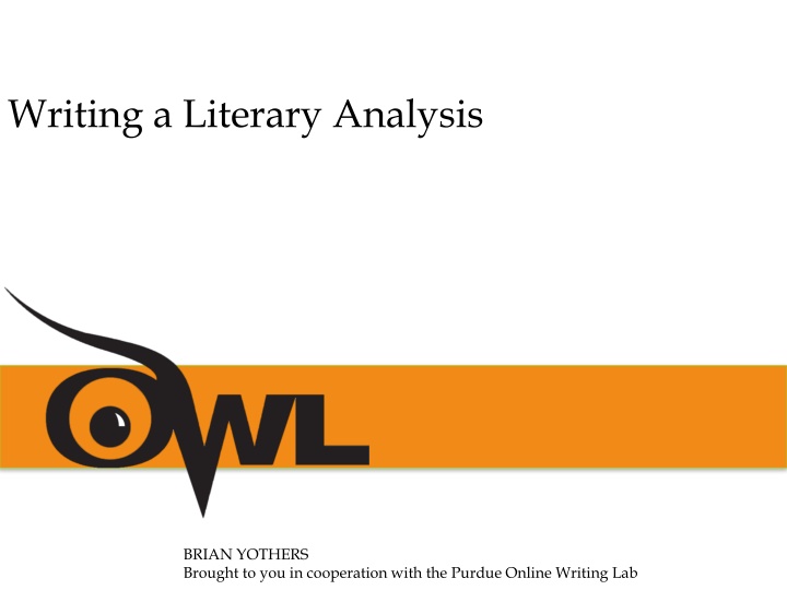 writing a literary analysis n.w