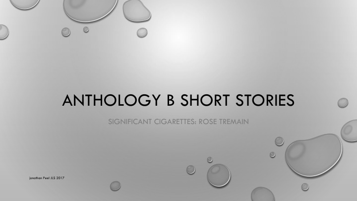 anthology b short stories n.w
