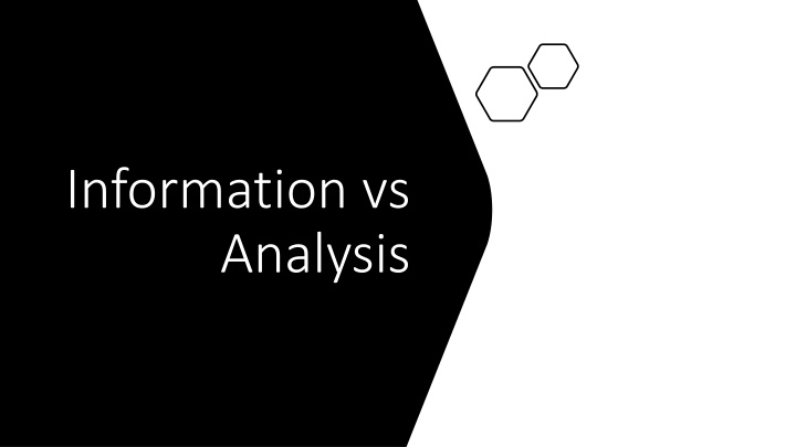 information vs analysis n.w