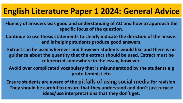 english literature paper 1 2024 general advice n.w