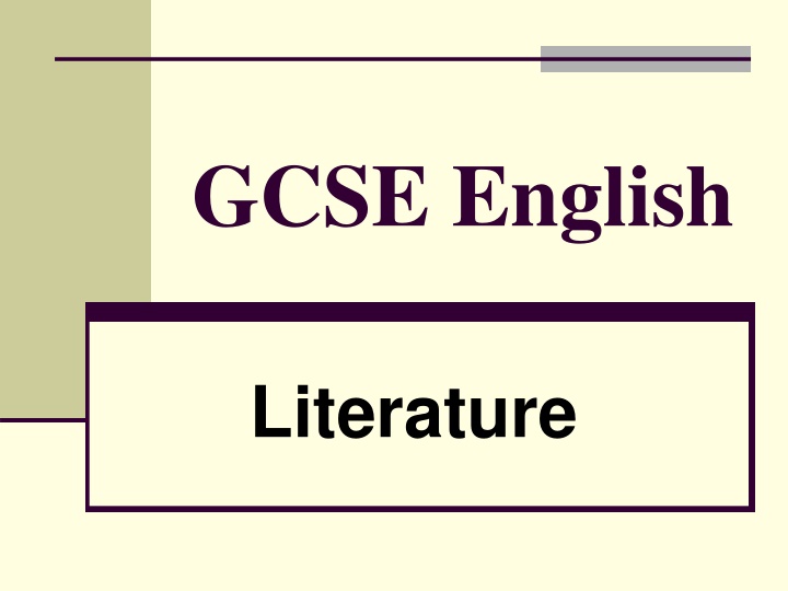 gcse english n.w