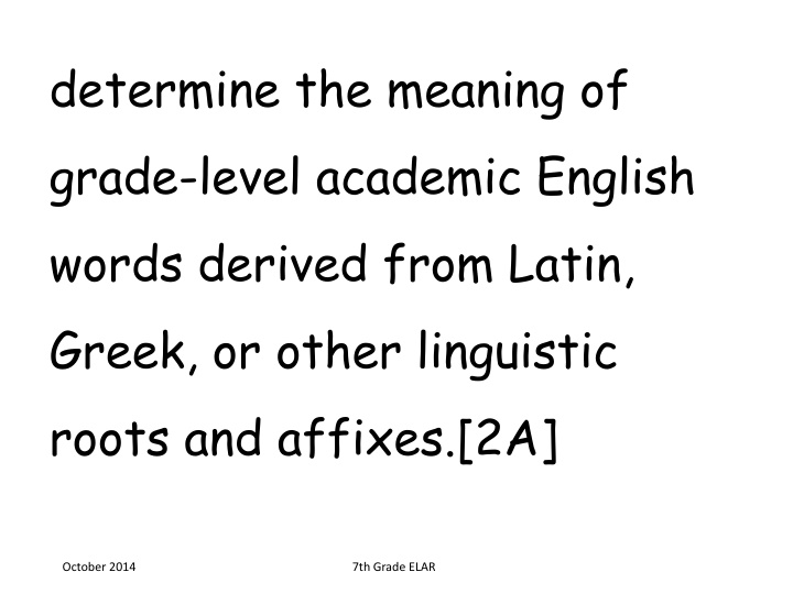 determine the meaning of grade level academic n.w