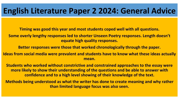 Effective Strategies for English Literature Paper 2 Success