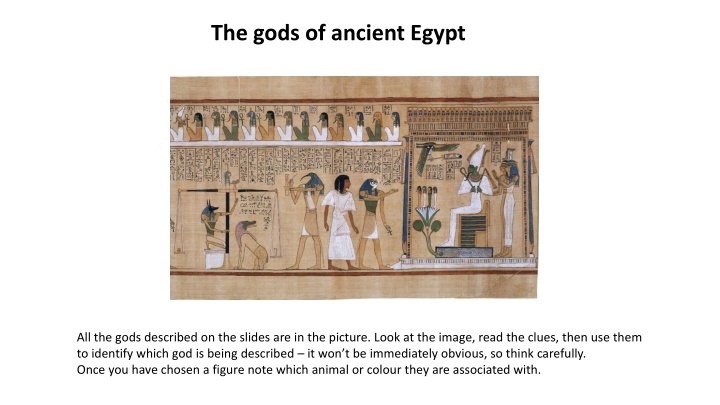 the gods of ancient egypt n.w