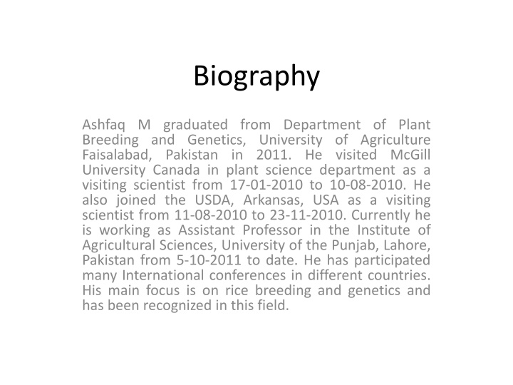 biography n.w