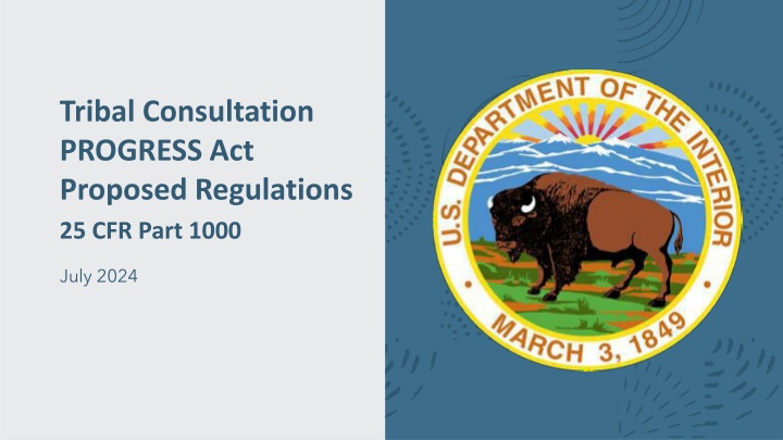 tribal consultation progress act proposed n.w