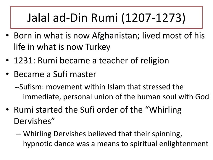 jalal ad din rumi 1207 1273 n.w