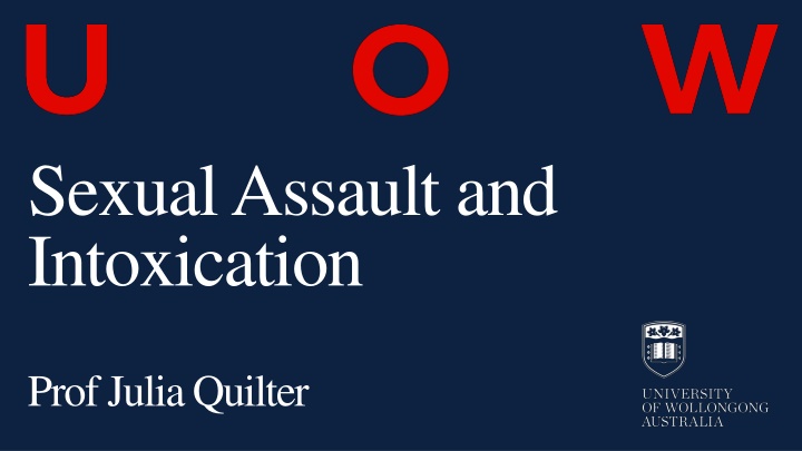 sexual assault and intoxication n.w