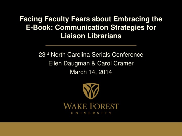 facing faculty fears about embracing the e book n.w