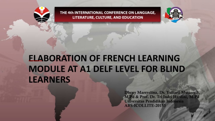 elaboration of french learning module at a1 delf n.w