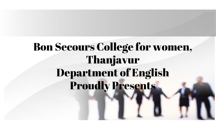 bon secours college for women thanjavur n.w