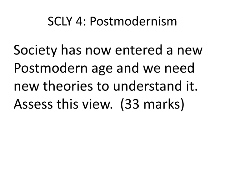 scly 4 postmodernism n.w