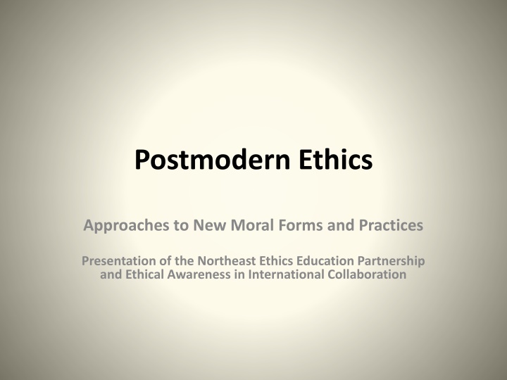 postmodern ethics n.w