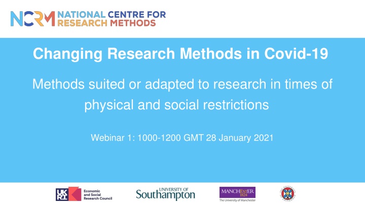 changing research methods in covid 19 n.w