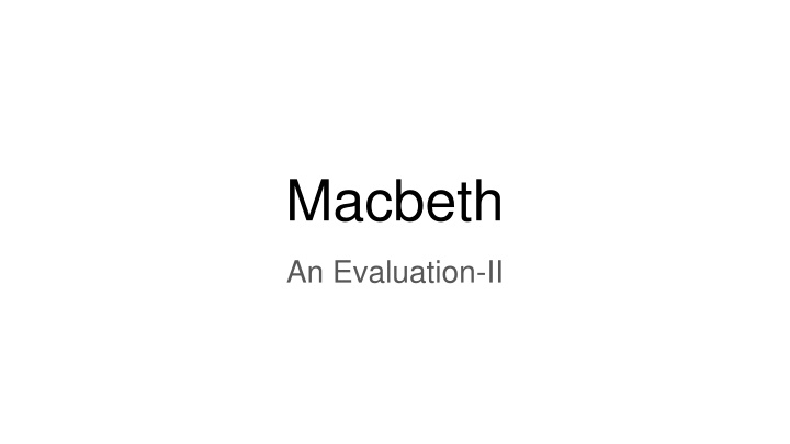 macbeth n.w