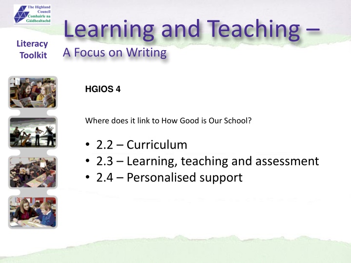 learning and teaching a focus on writing n.w