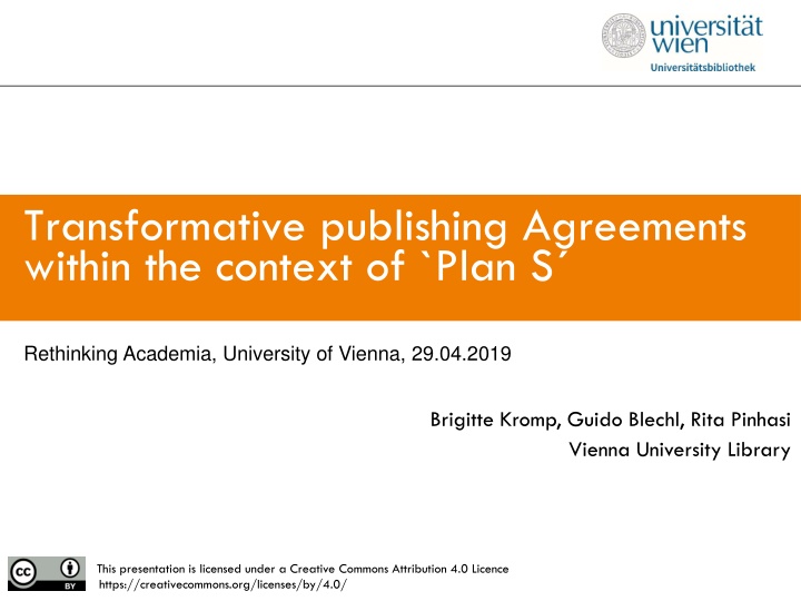 transformative publishing agreements within n.w