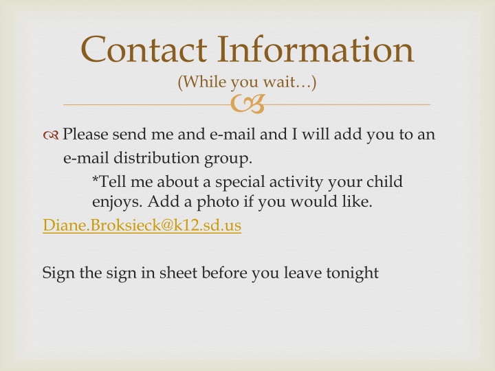 contact information while you wait n.w