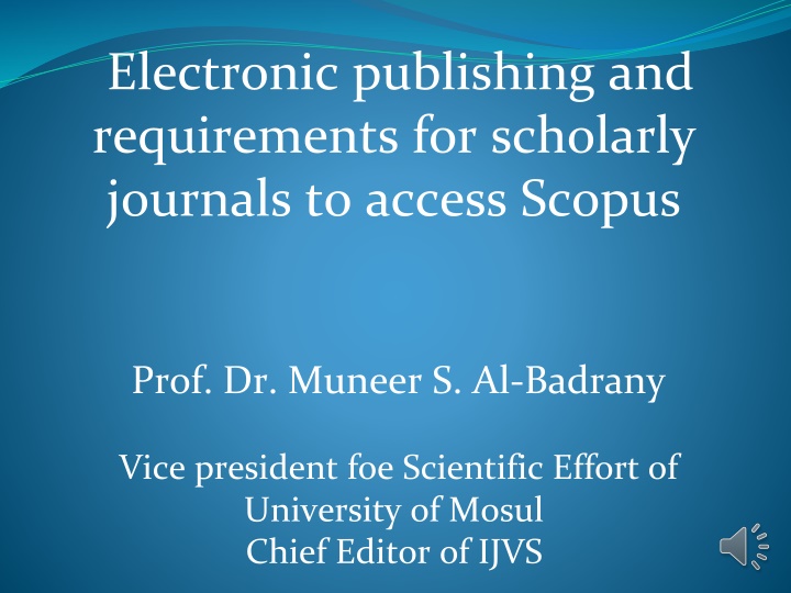 electronic publishing and requirements n.w