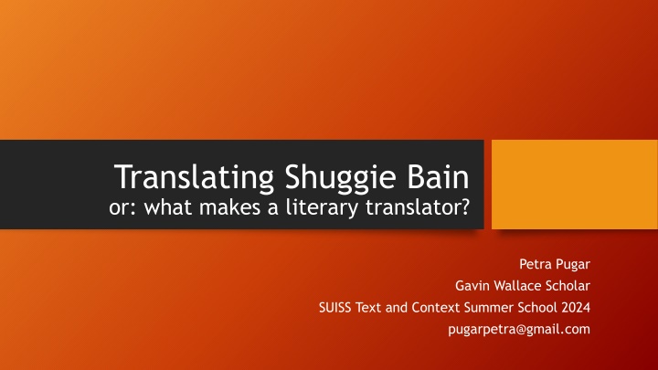 translating shuggie bain or what makes a literary n.w