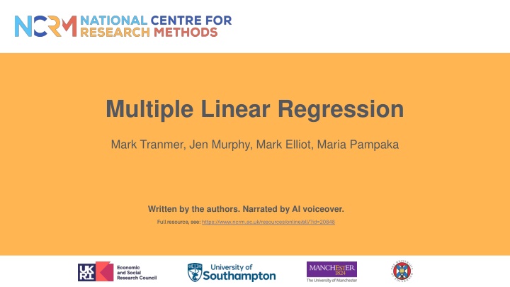 Introduction to Multiple Linear Regression