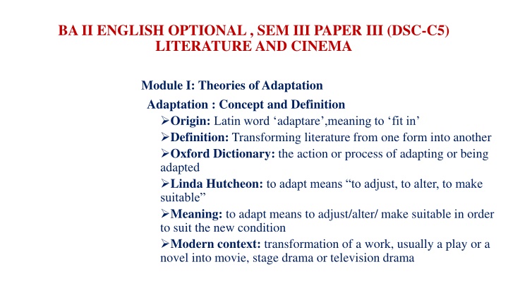 ba ii english optional sem iii paper n.w