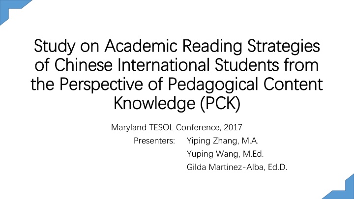 study on academic study on academic reading n.w