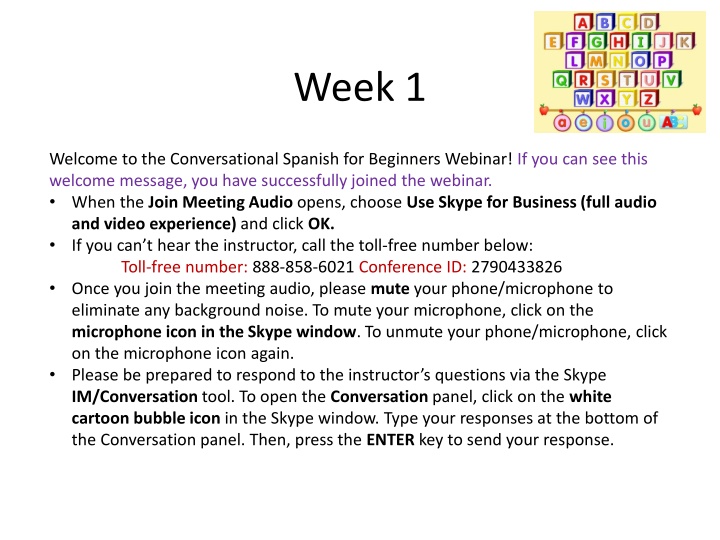 week 1 n.w