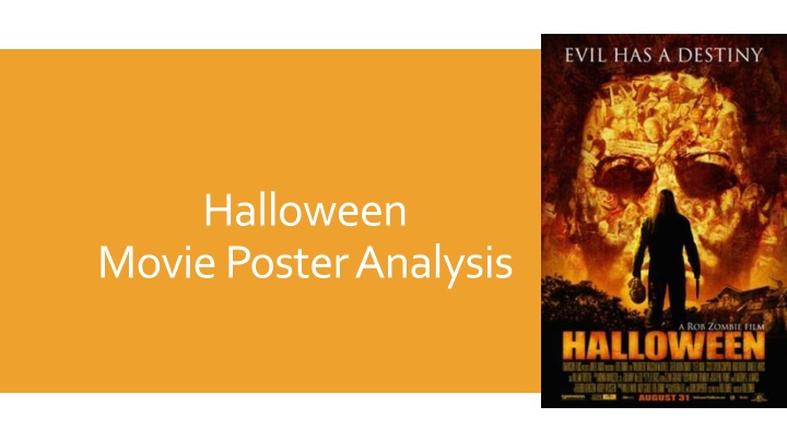 halloween movie poster analysis n.w