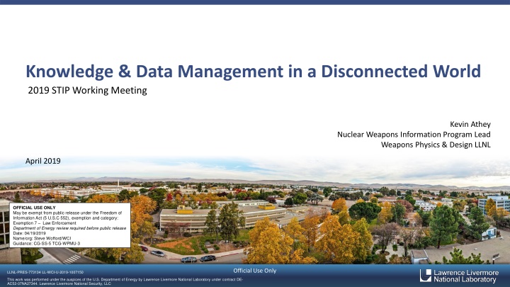 knowledge data management in a disconnected world n.w