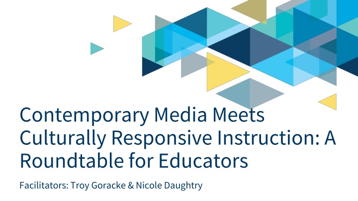 contemporary media meets culturally responsive n.w