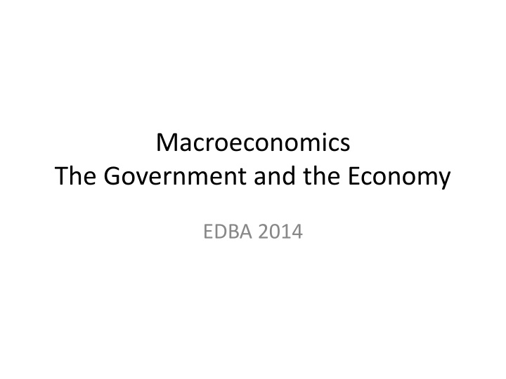 macroeconomics n.w