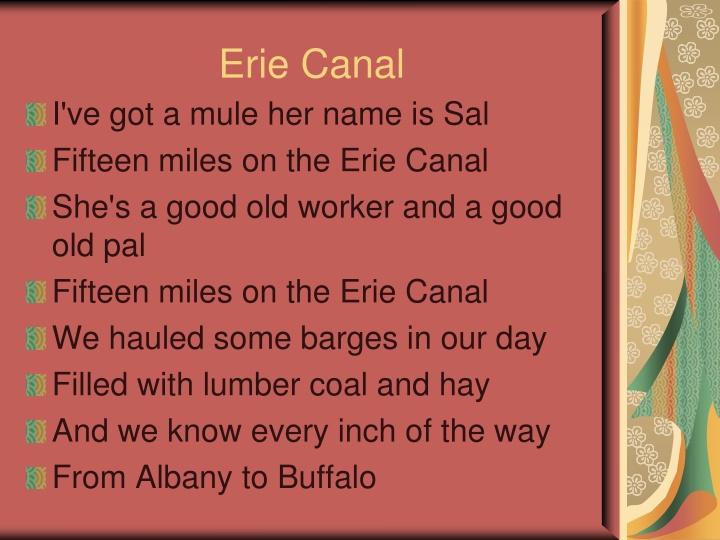 erie canal n.w