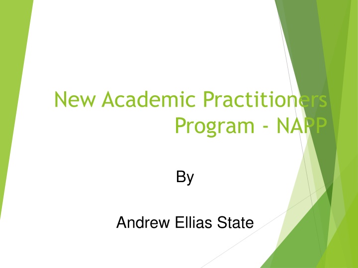 new academic practitioners program napp n.w