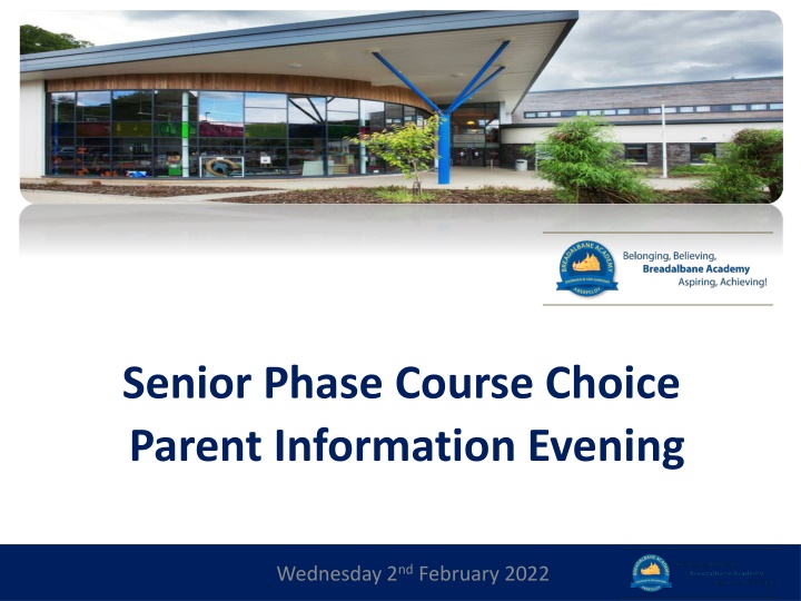 senior phase course choice parent information n.w