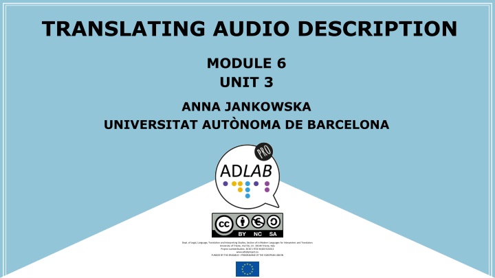 translating audio description n.w