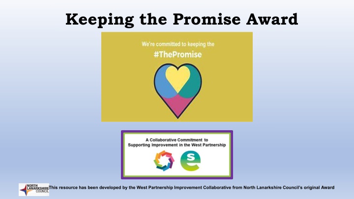 keeping the promise award n.w