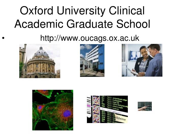 oxford university clinical academic graduate n.w