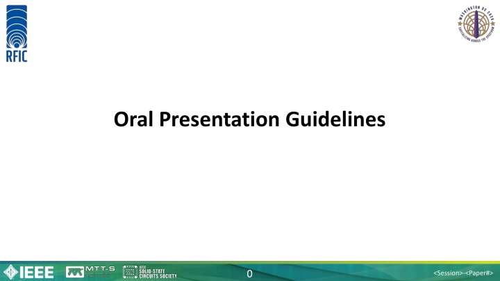 oral presentation guidelines n.w