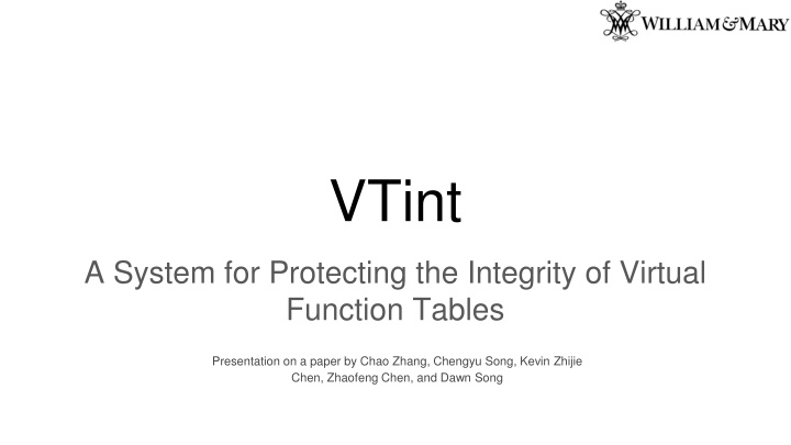 vtint n.w
