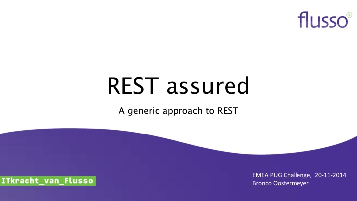 rest assured a generic approach to rest n.w