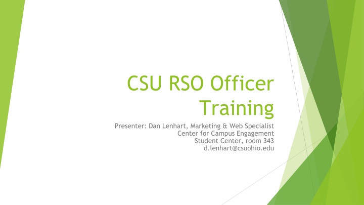 csu rso officer training presenter dan lenhart n.w