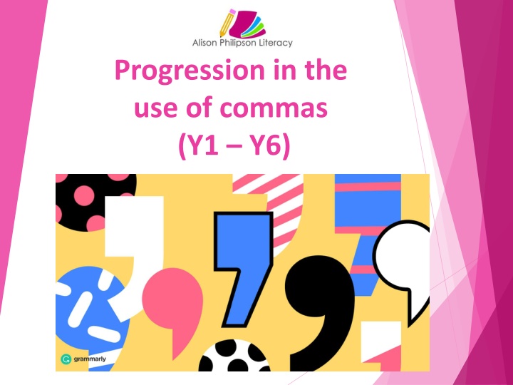 progression in the use of commas y1 y6 n.w