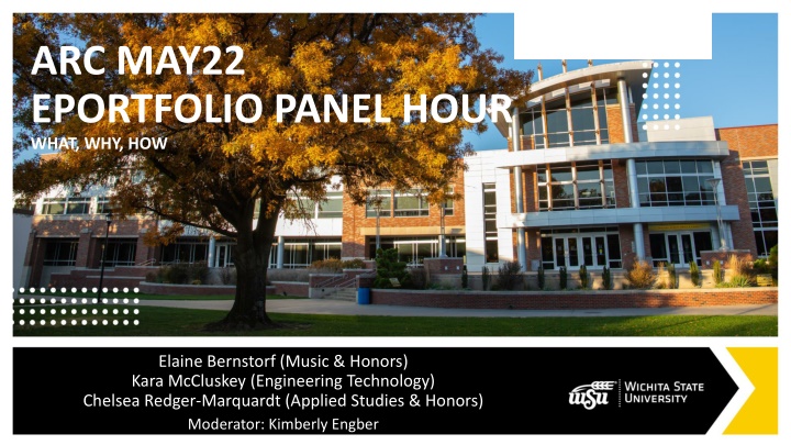 arc may22 eportfolio panel hour what why how n.w