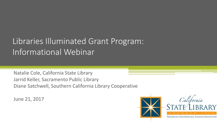 libraries illuminated grant program informational n.w