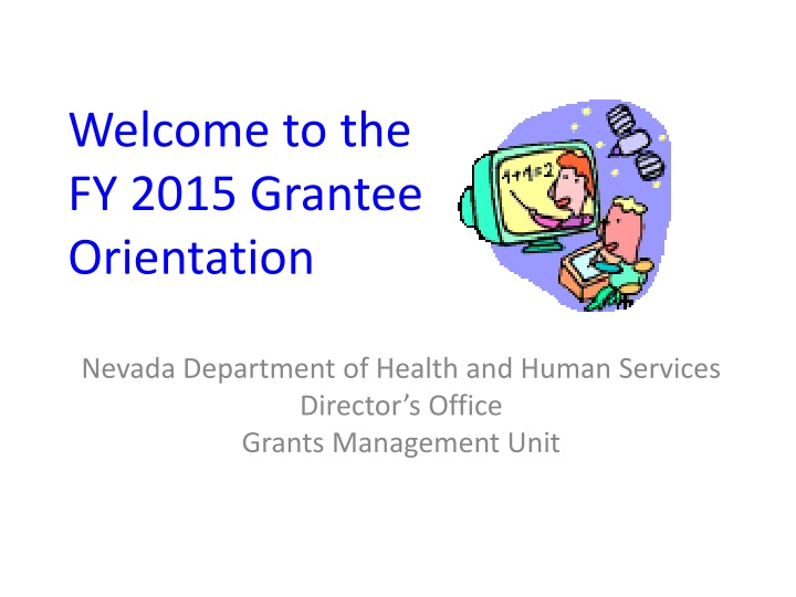 welcome to the fy 2015 grantee orientation n.w