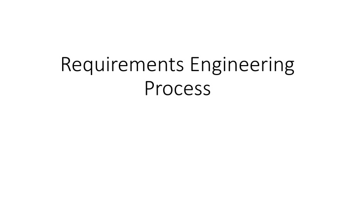 requirements engineering process n.w