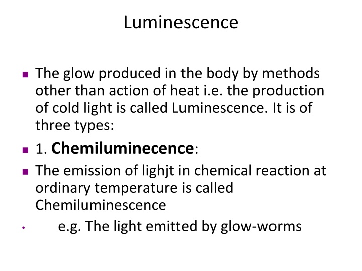 luminescence n.w